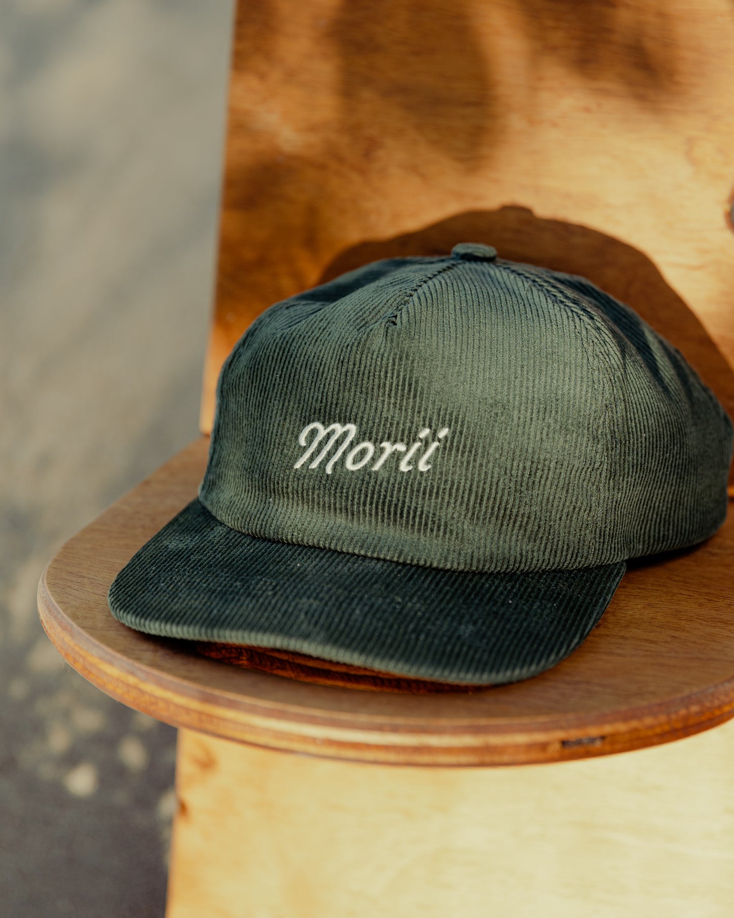 Morii Forest Green Corduroy Hat