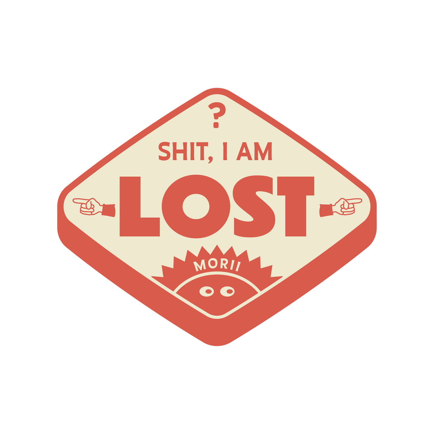 "Sh*t, I'm Lost" Artistic Sticker by Morii